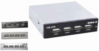 Nilox HUB 4 USB2.0 3 frontali inclusi (10NXHU1302004)